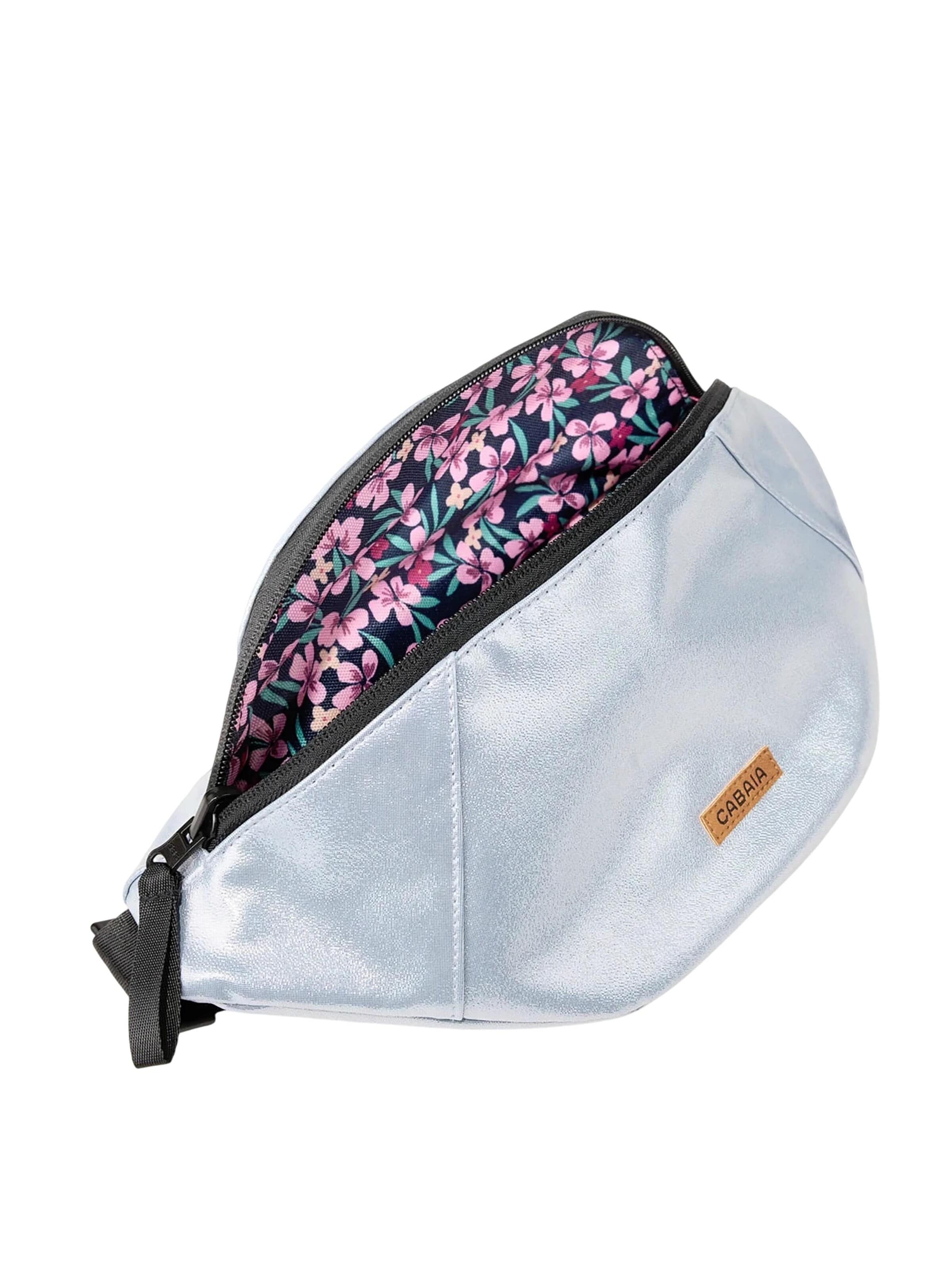 Cabaia Fanny Pack '2IN1 Medium Fiji' in Silver: front