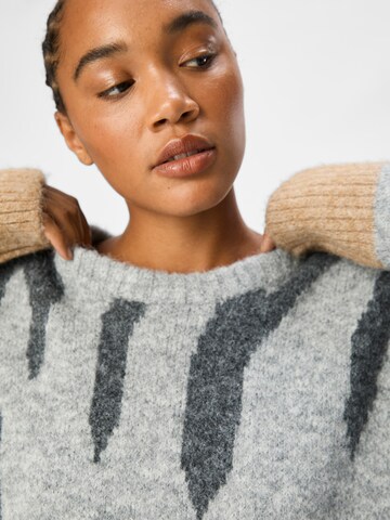 OBJECT Sweter 'OBJRabu' w kolorze szary