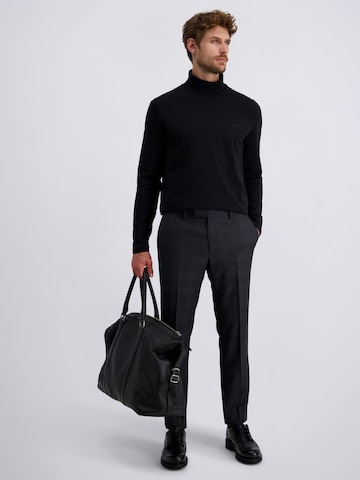 PIERRE CARDIN Regular Trousers with creases 'Ryan' in Grey