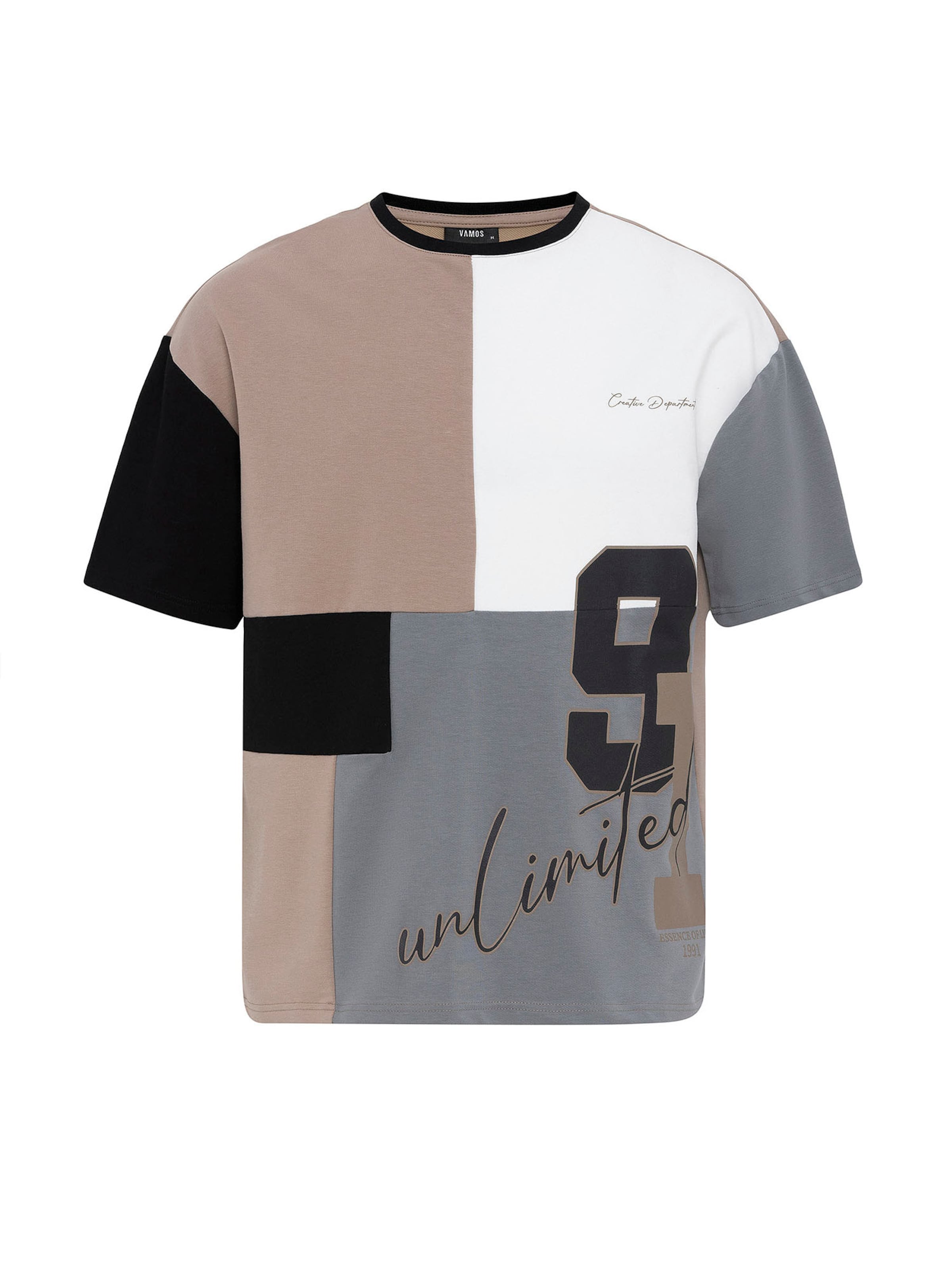 VAMOS CLO Loosefit Nadrág - bézs: elől