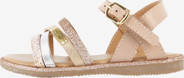Sandales 'Flache Ledersandale „Inaya“' Les Tropéziennes en beige : devant