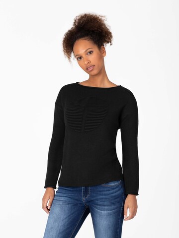 TIMEZONE Sweater 'Fancy' in Black: front