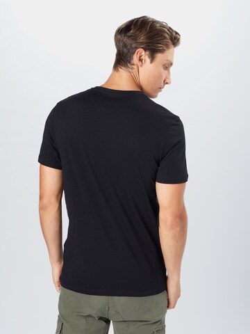 TOM TAILOR Regular Fit T-Shirt in Schwarz