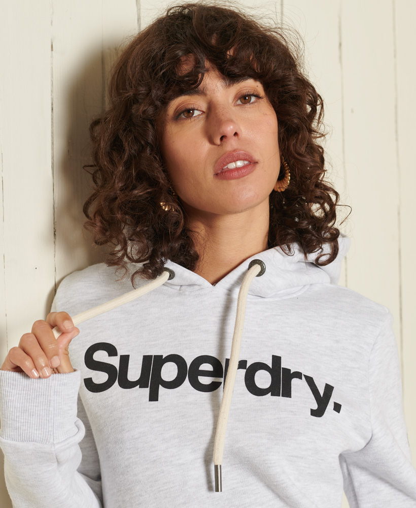 Superdry Sweatshirt in Weißmeliert 