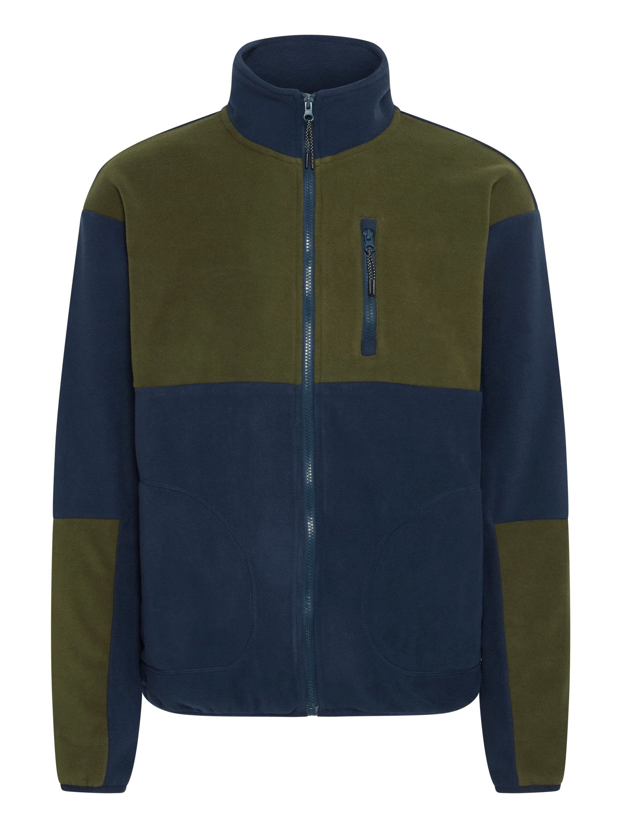 BLEND - Casaco de velo 'Brooks' em azul: frente