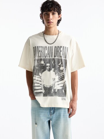 T-Shirt Pull&Bear en jaune : devant