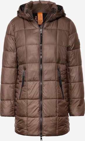 STREET ONE Winter Jacket in Brown: front