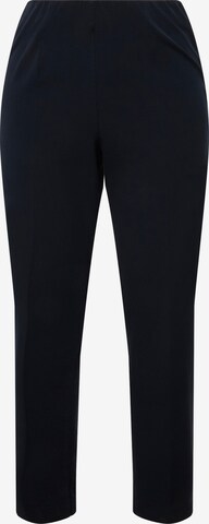 Ulla Popken Regular Broek in Blauw: voorkant