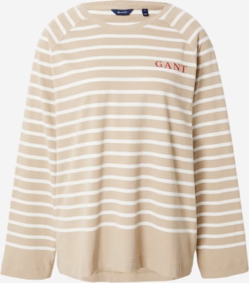 GANT T-shirt i beige: framsida