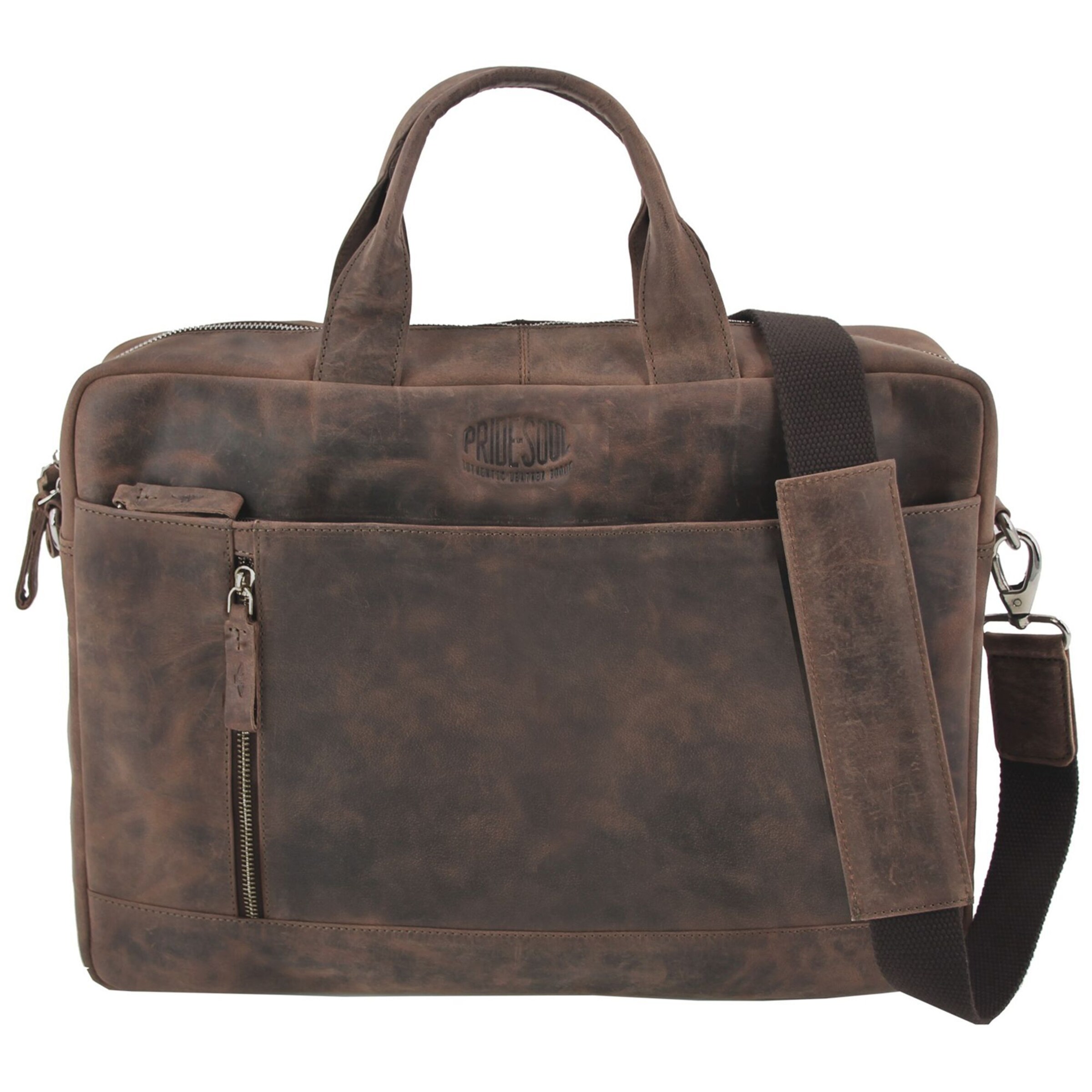 Pride and Soul Document bag in Brown: front