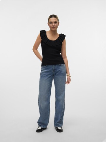 VERO MODA Knitted top 'VMSilje' in Black