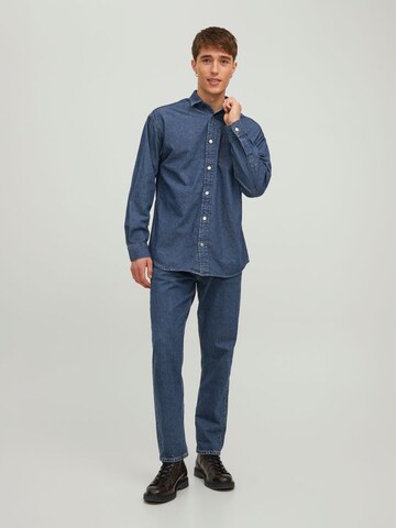 JACK & JONES Comfort fit Overhemd in Blauw