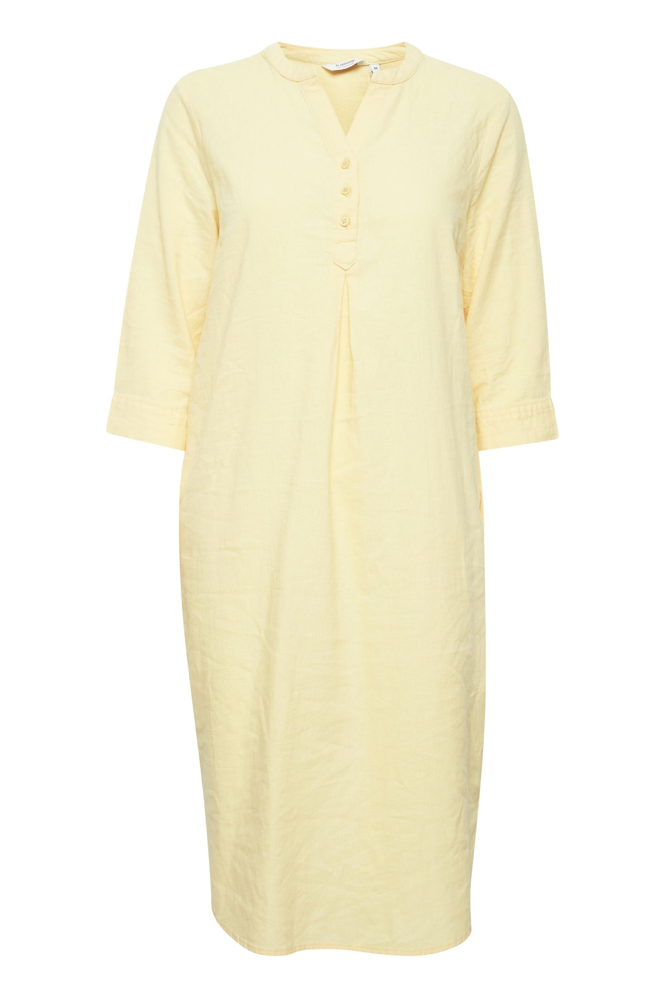 b.young Blusenkleid 'Falakka' in hellgelb, Produktansicht