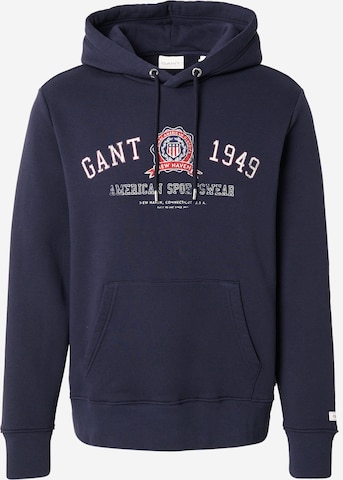 Sweat-shirt GANT en bleu : devant
