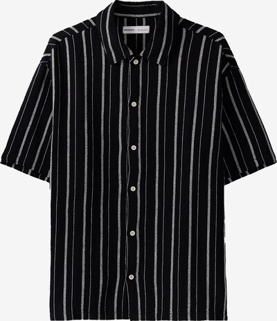 Bershka Button Up Shirt in Black / White, Item view