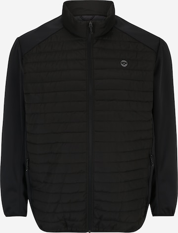 Jack & Jones Plus - Chaqueta de entretiempo en negro: frente