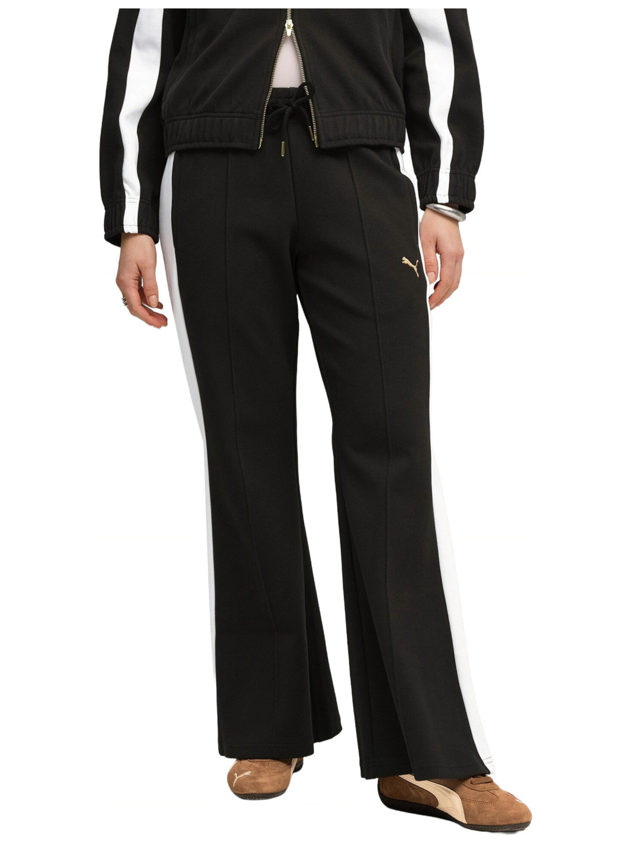 PUMA Pantalón deportivo 'Puma T7 Flared Pants' en M en negro, Vista del producto