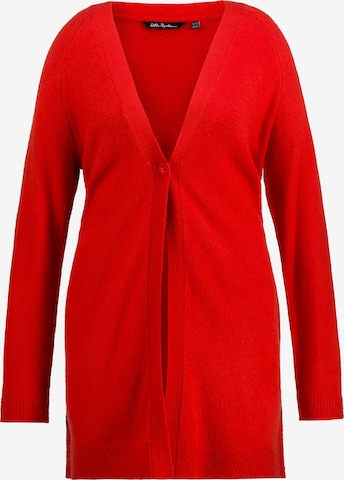 Cardigan Ulla Popken en rouge : devant