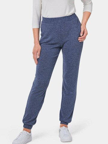 Goldner Tapered Broek in Blauw: voorkant