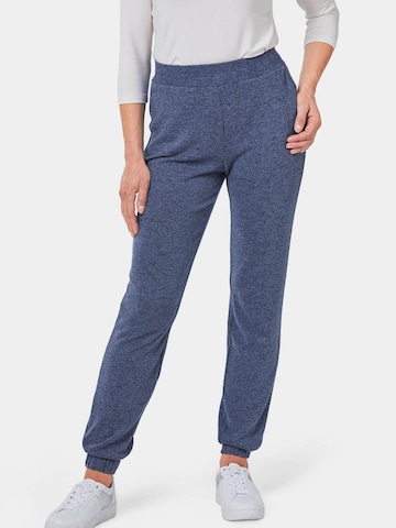 Goldner Tapered Pants in Blue: front