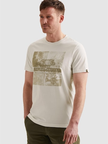 PME Legend T-shirt 'T-shirt with large artwork on the chest' i vit: framsida