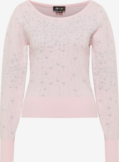 myMo at night Pullover in pastellpink / silber, Produktansicht