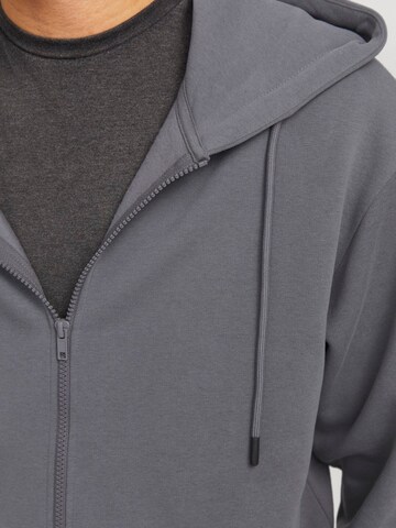 JACK & JONES Ζακέτα φούτερ 'JJEBradley' σε γκρι