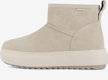 US POLO ASSN. Boots 'Icy' in Beige: front