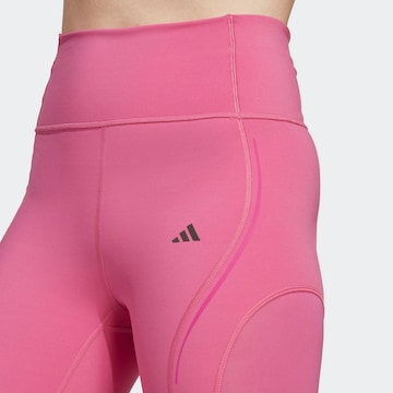 ADIDAS PERFORMANCE Skinny Fit Спортен панталон 'Tailored Hiit Luxe ' в розово