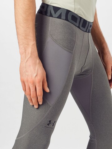 UNDER ARMOUR Skinny Workout Pants in Grey