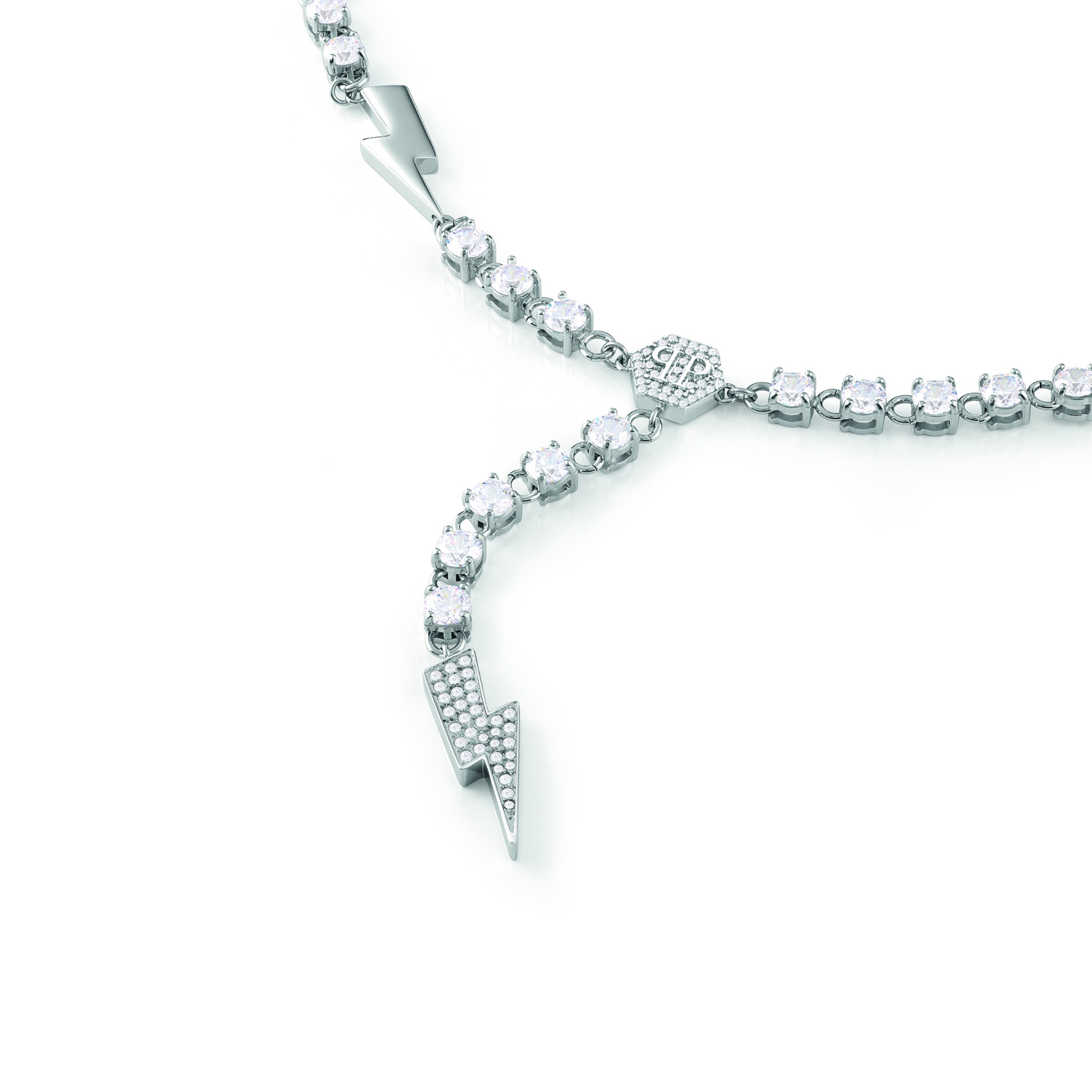 Philipp Plein Jewellery Ketting 'Vanity' in Zilver