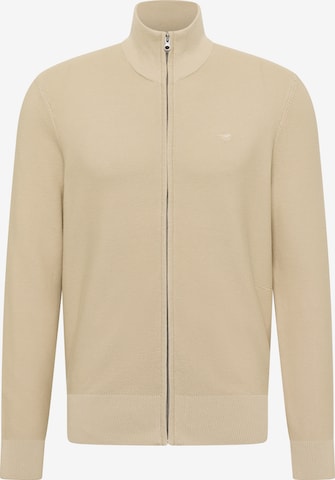 MUSTANG Strickjacke 'Escondido' in Beige: Vorderseite