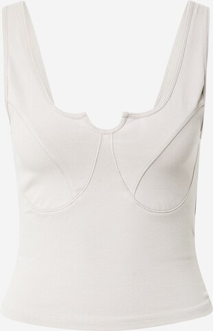 Top di Abercrombie & Fitch in grigio: frontale