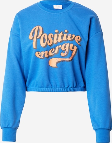 ONLY Sweatshirt 'MANDY' in Blue: front