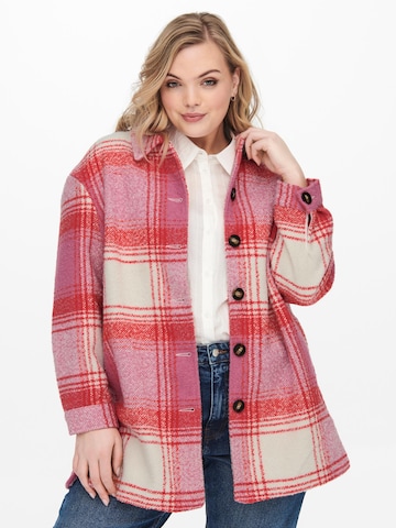 ONLY Carmakoma Between-Season Jacket 'Anja' in Pink