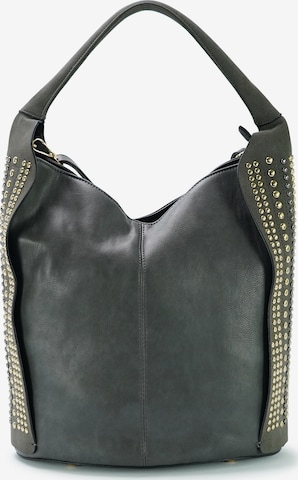 HARPA Handbag in Grey: front