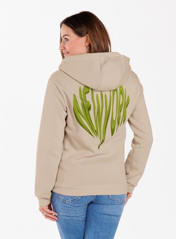 Key Largo - Sudadera con cremallera ' SWEET APPLE ' en beige