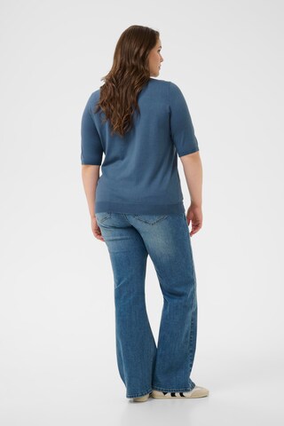 KAFFE CURVE Trui 'Carla ' in Blauw