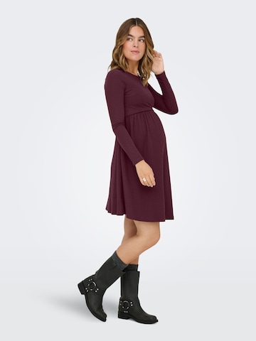 Only Maternity Jurk 'OLMMALAYA' in Rood