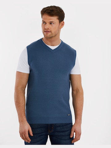 Threadbare Sweater Vest 'Jaylin' in Blue: front