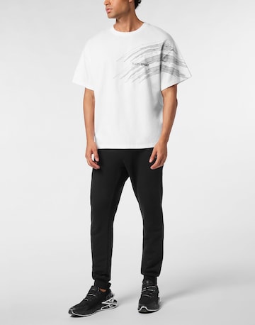 Plein Sport - Camiseta 'Scratch' en blanco