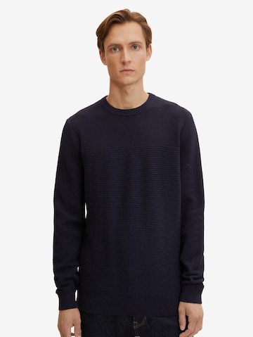 TOM TAILOR Sweater in Blue: front