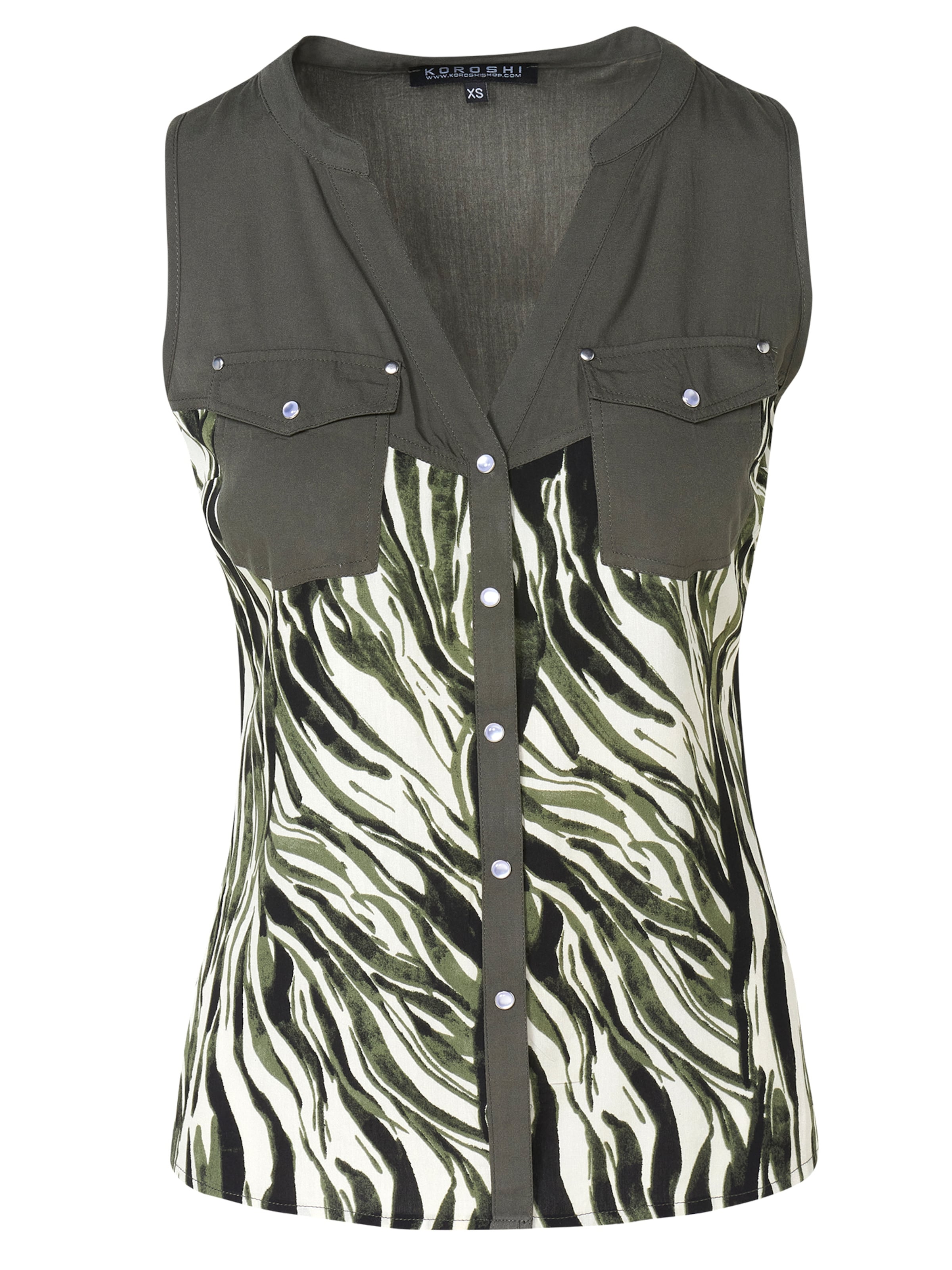 KOROSHI Blúzka - Zelená: predná strana