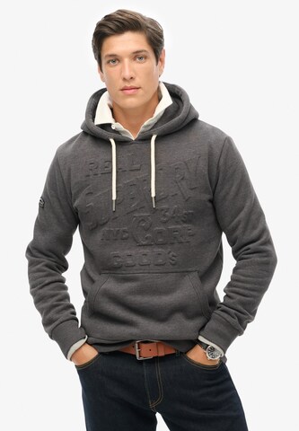 Sweat-shirt Superdry en vert : devant