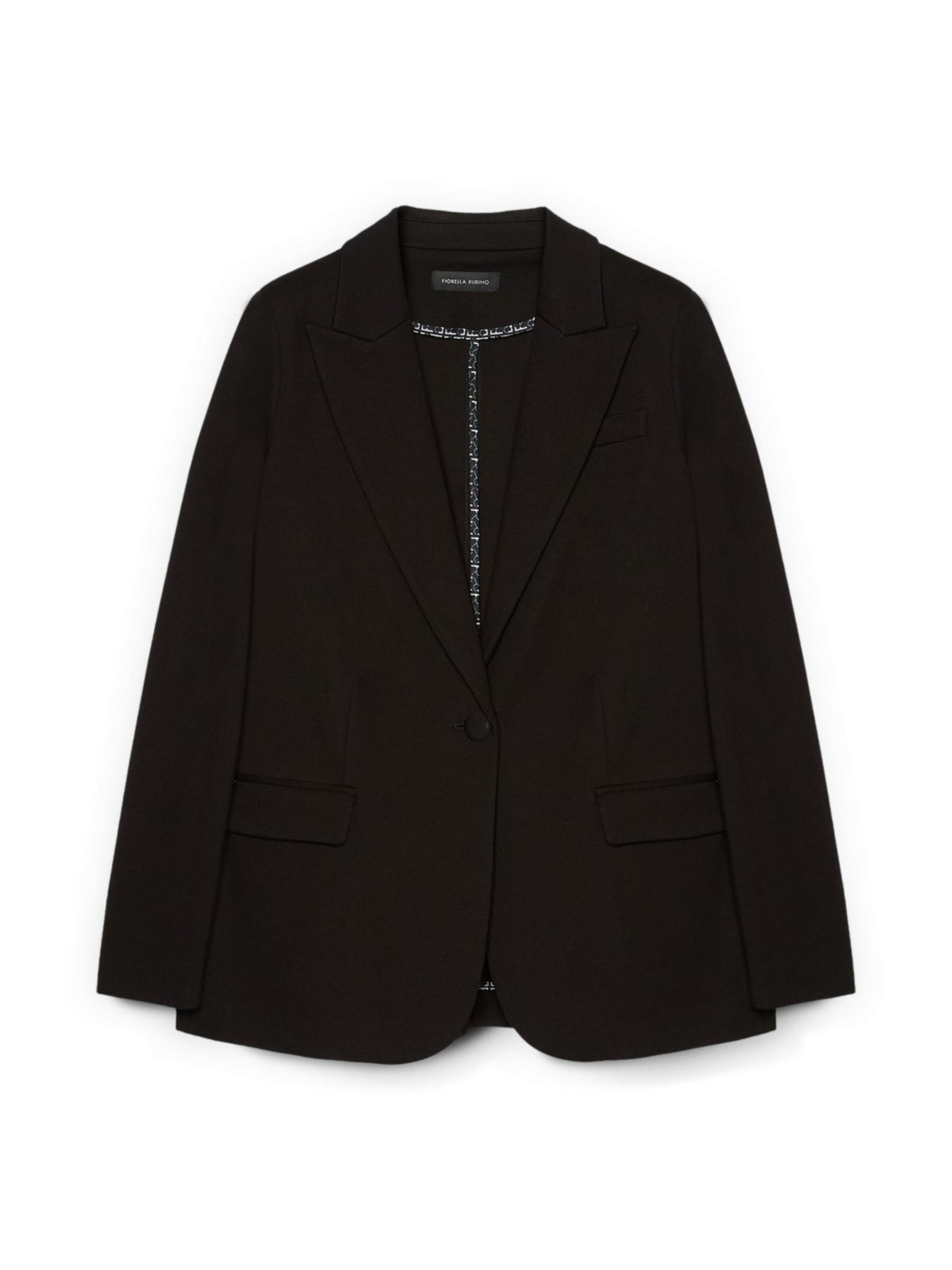 Veste mi-saison Fiorella Rubino en noir : devant