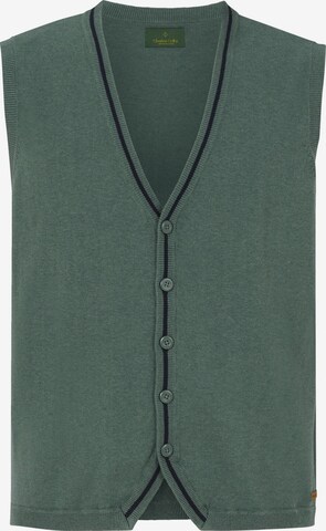 Charles Colby Bodywarmer ' Duke Fredo ' in Groen: voorkant