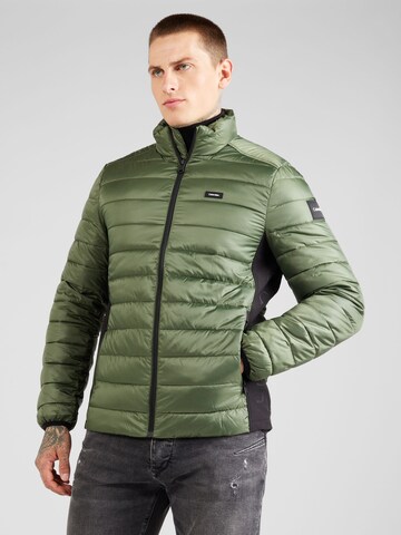 Veste mi-saison Calvin Klein en vert : devant