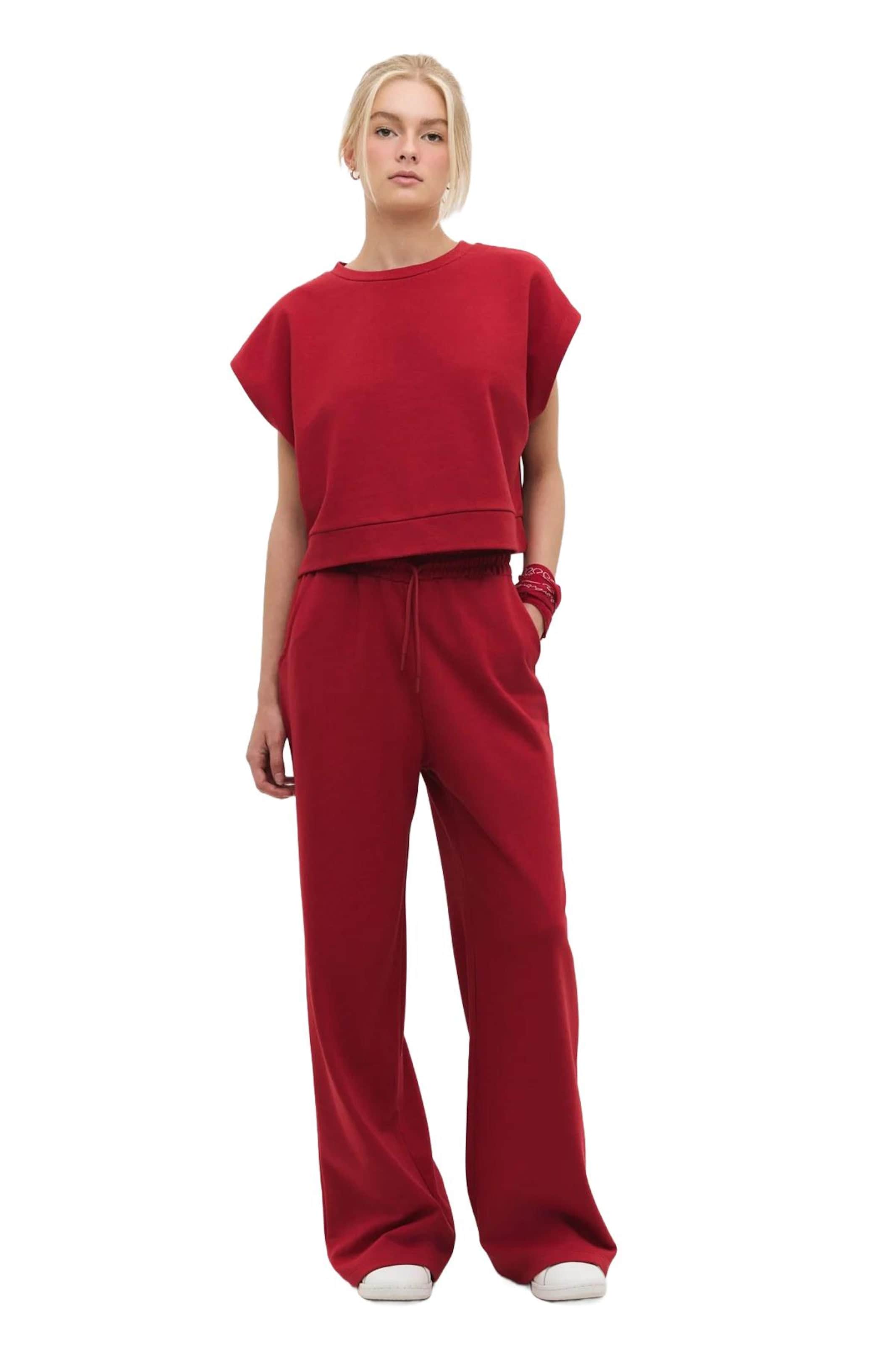 No Matter What Wide leg Trousers in Red