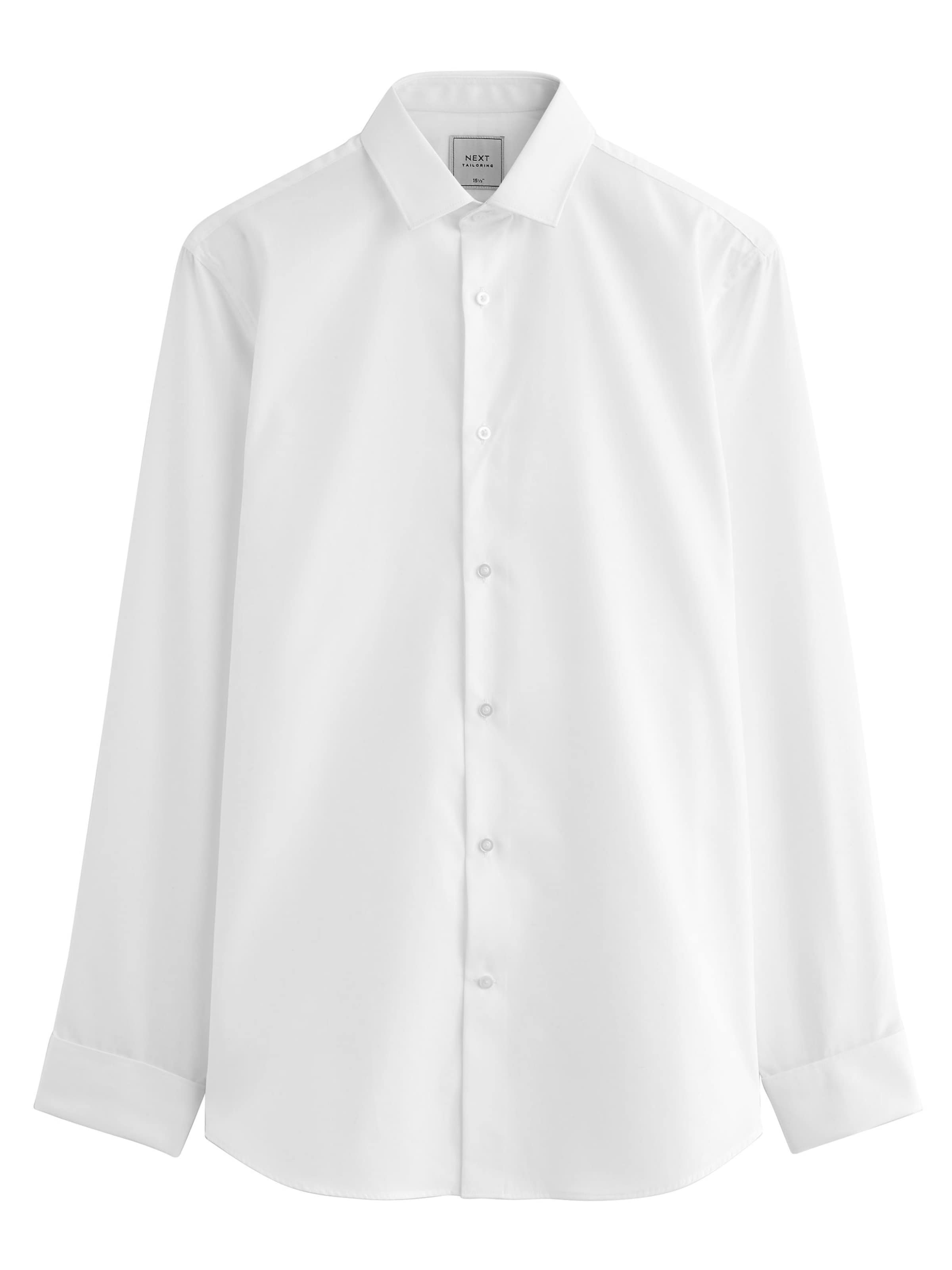 Next Средняя посадка Рубашка в Белый: спереди