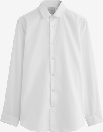 Next Regular fit Риза в бяло: отпред